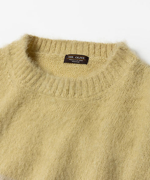 MR.OLIVE/7G MOHAIR KNIT / MULTI BORDER SWEATER ミスターオリーブ/モヘアニット / マルチボーダーセーター